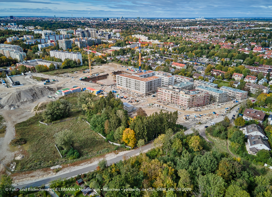 09.10.2020 - Baustelle Alexisqaurtier und Pandion Verde in Neuperlach